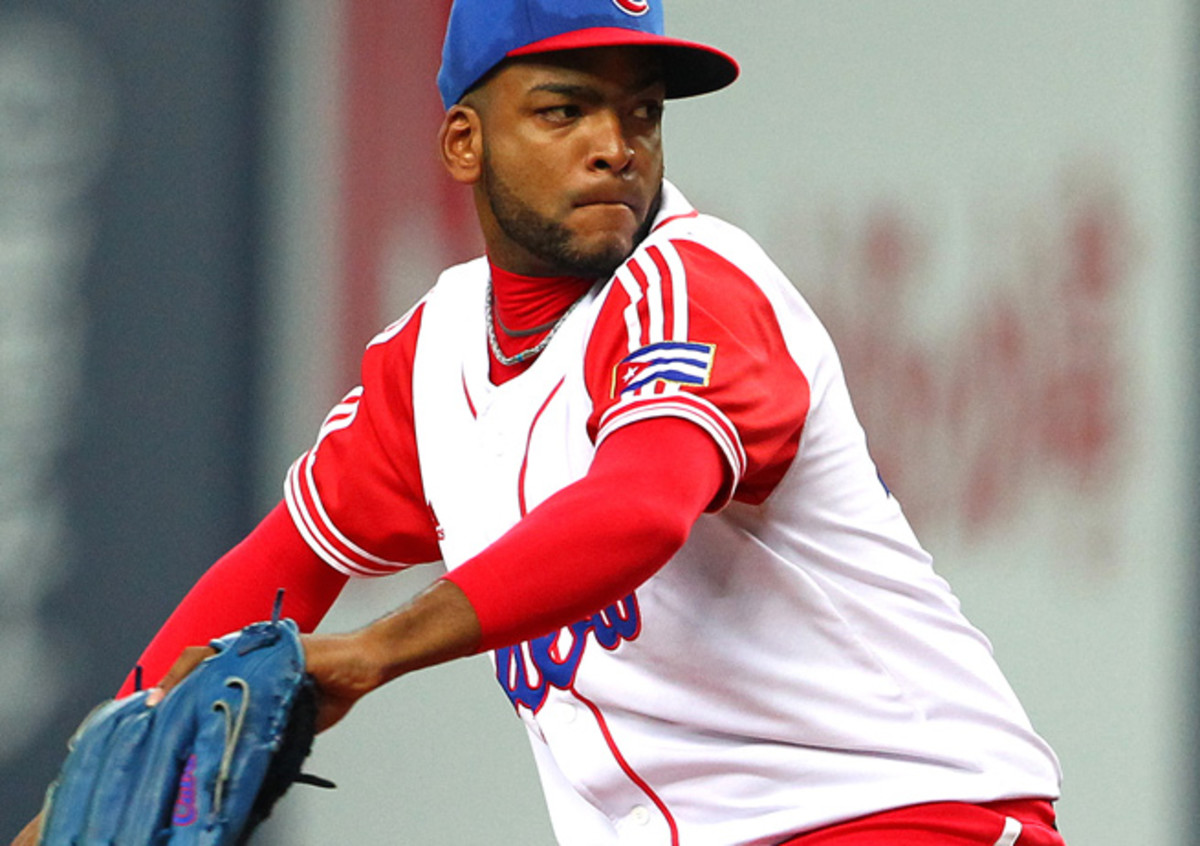 Odrisamer Despaigne pitched for eight seasons in Cuba's professional baseball league.