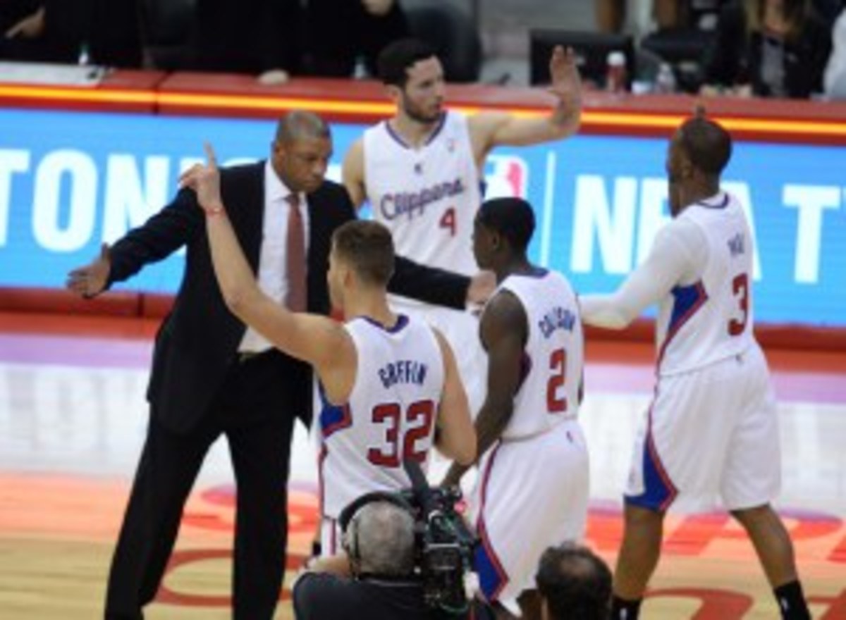 As head coach, Rivers led the Clippers to second round of the playoffs after a regular season in which the team finished 57-25. (Robyn Beck/Getty Images)