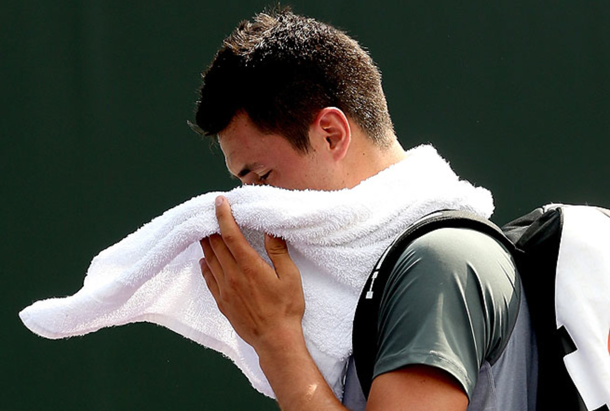 Bernard Tomic won just 13 points and lost to Jarkko Nieminen 6-0, 6-1.