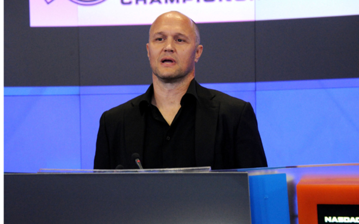 Bjorn Rebney, founder, chairman and CEO for Bellator at the NYSE last October. (Ben Gabbe/Getty Images)