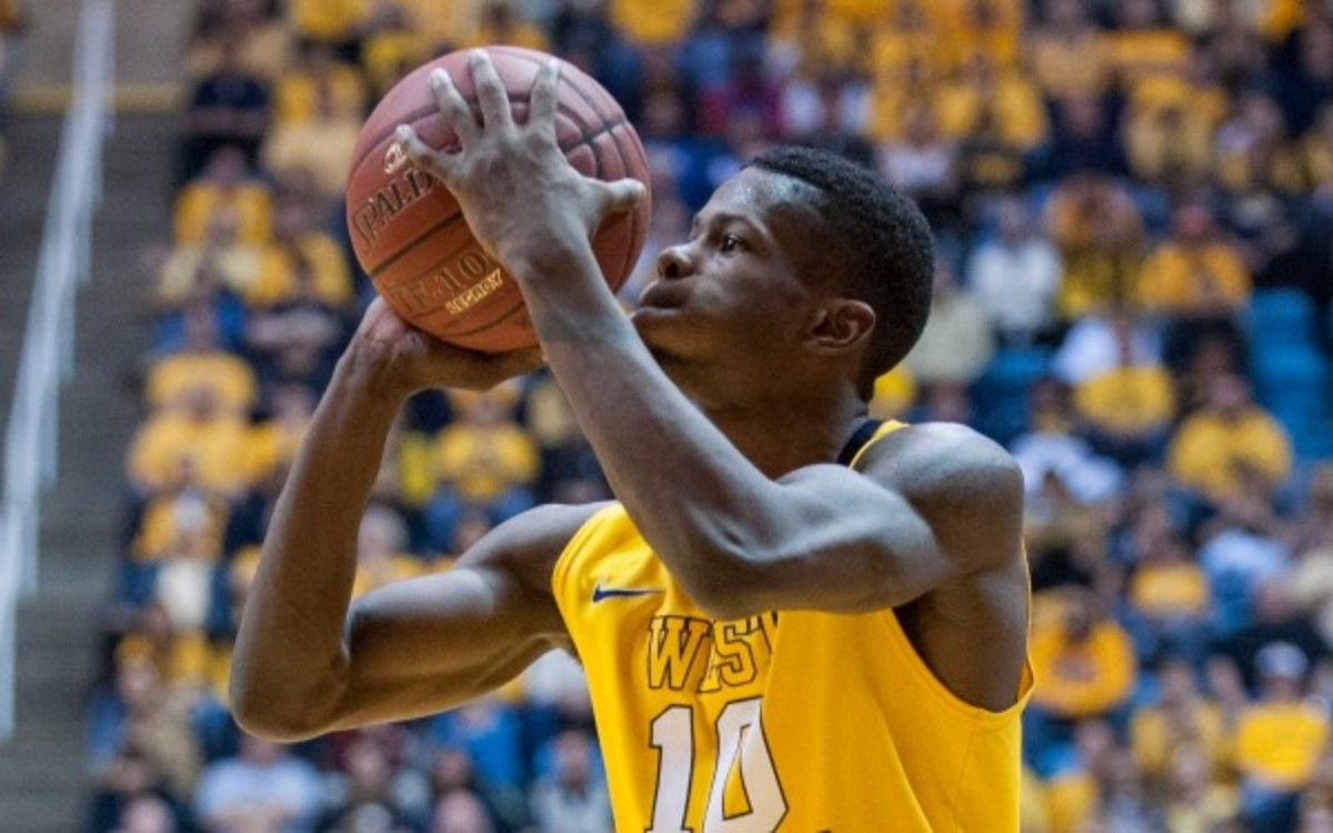 Ex-Mountaineers guard Eron Harris averaged 17.2 points and 3.5 rebounds a game. (AP Photo/Andrew Ferguson)