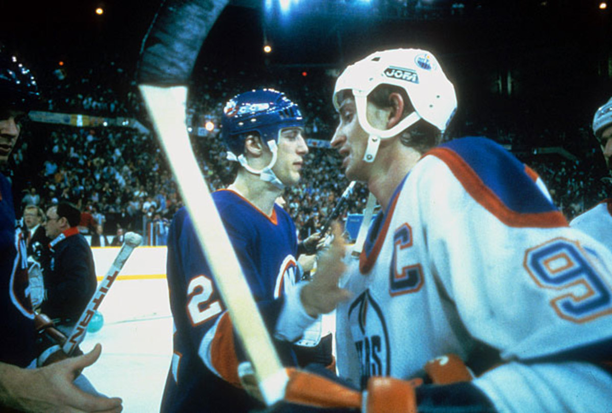 Their Drive for Five over, sniper Mike Bossy and the Isles' dynasty gave way to Wayne Gretzky's Oilers.