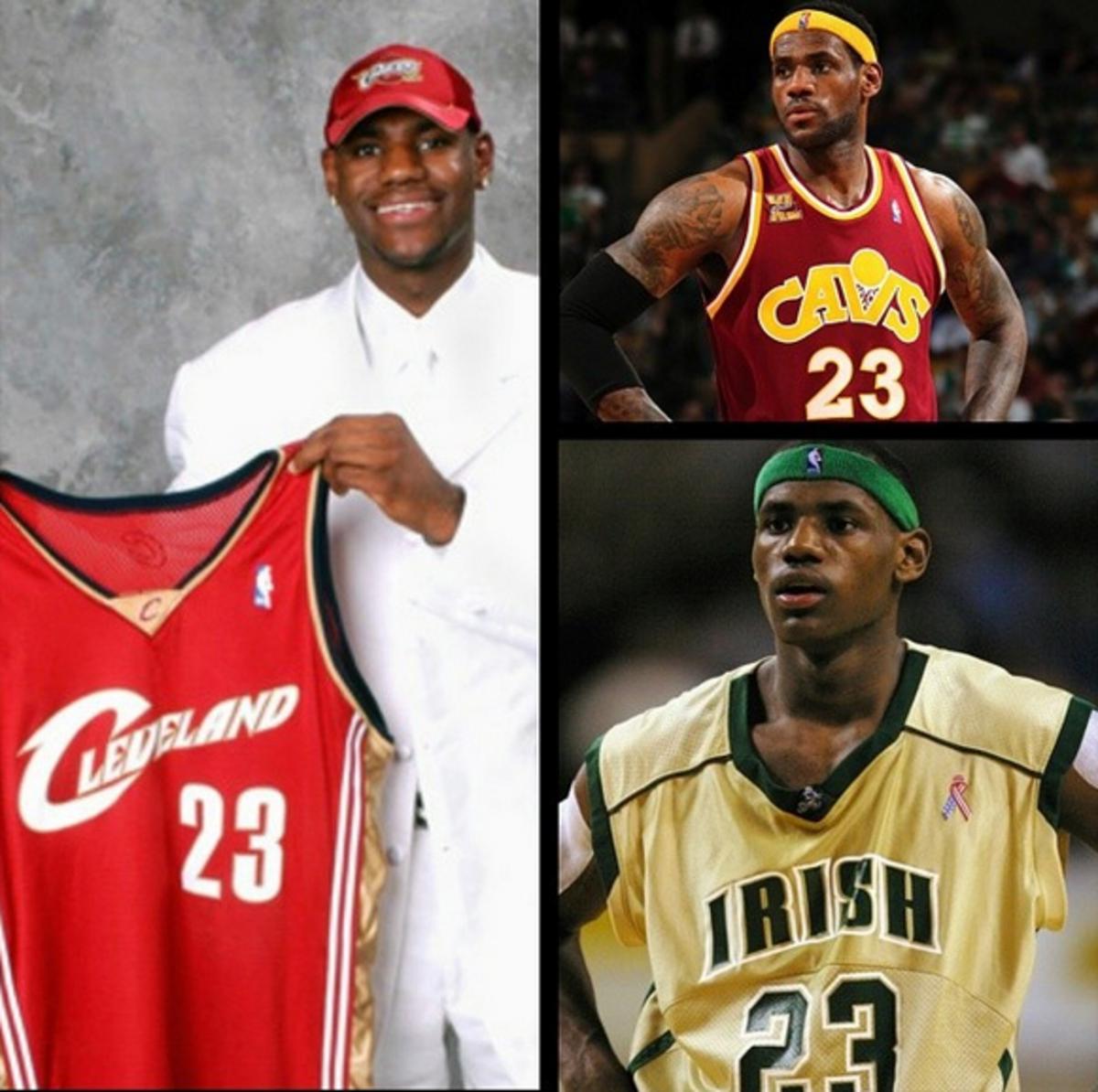 jersey number of lebron james