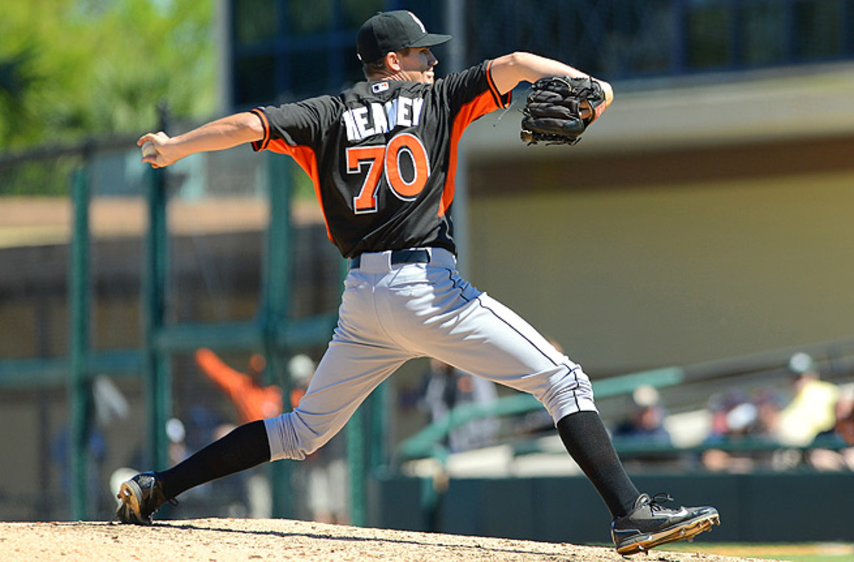 Andrew Heaney may be making a major-league start for the Marlins sooner rather than later.