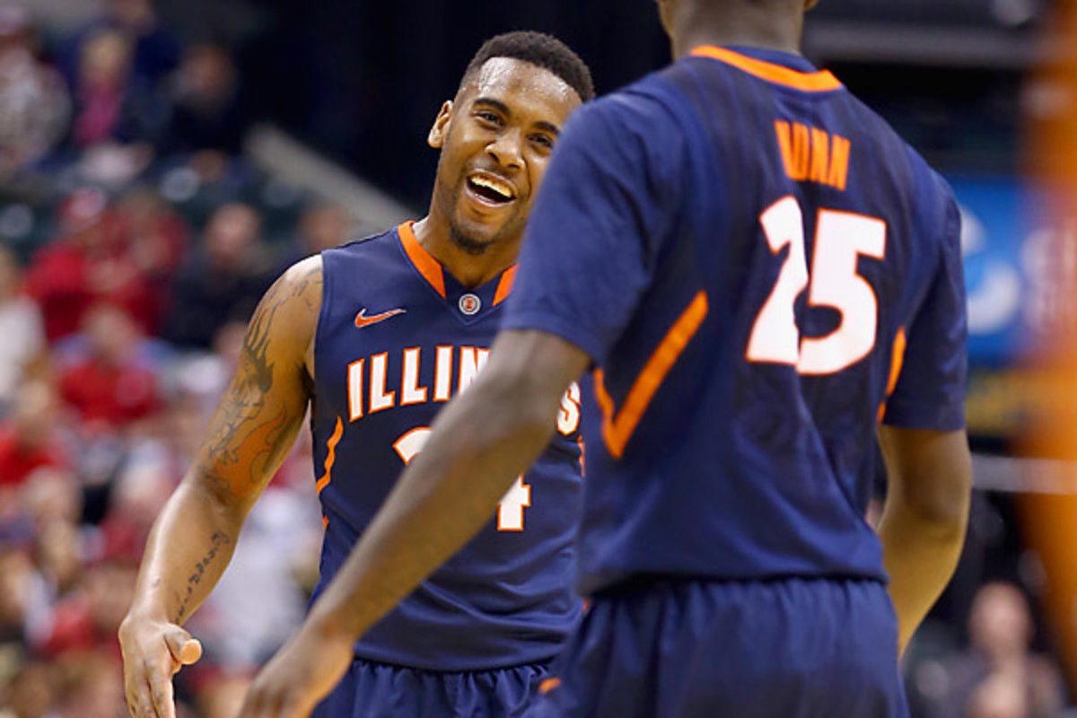 Illinois crushed Indiana's hopes of a tournament bid with a win in the first round of the Big 10 Tournament.  Andy Lyons/Getty Images 