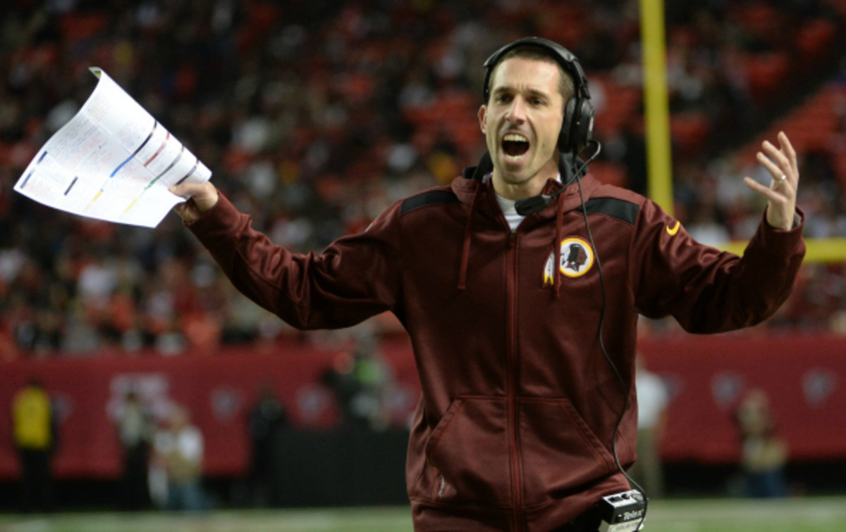 Kyle Shanahan has previously coached in Tampa Bay, Houston, and Washington. (The Washington Post/Getty Images)