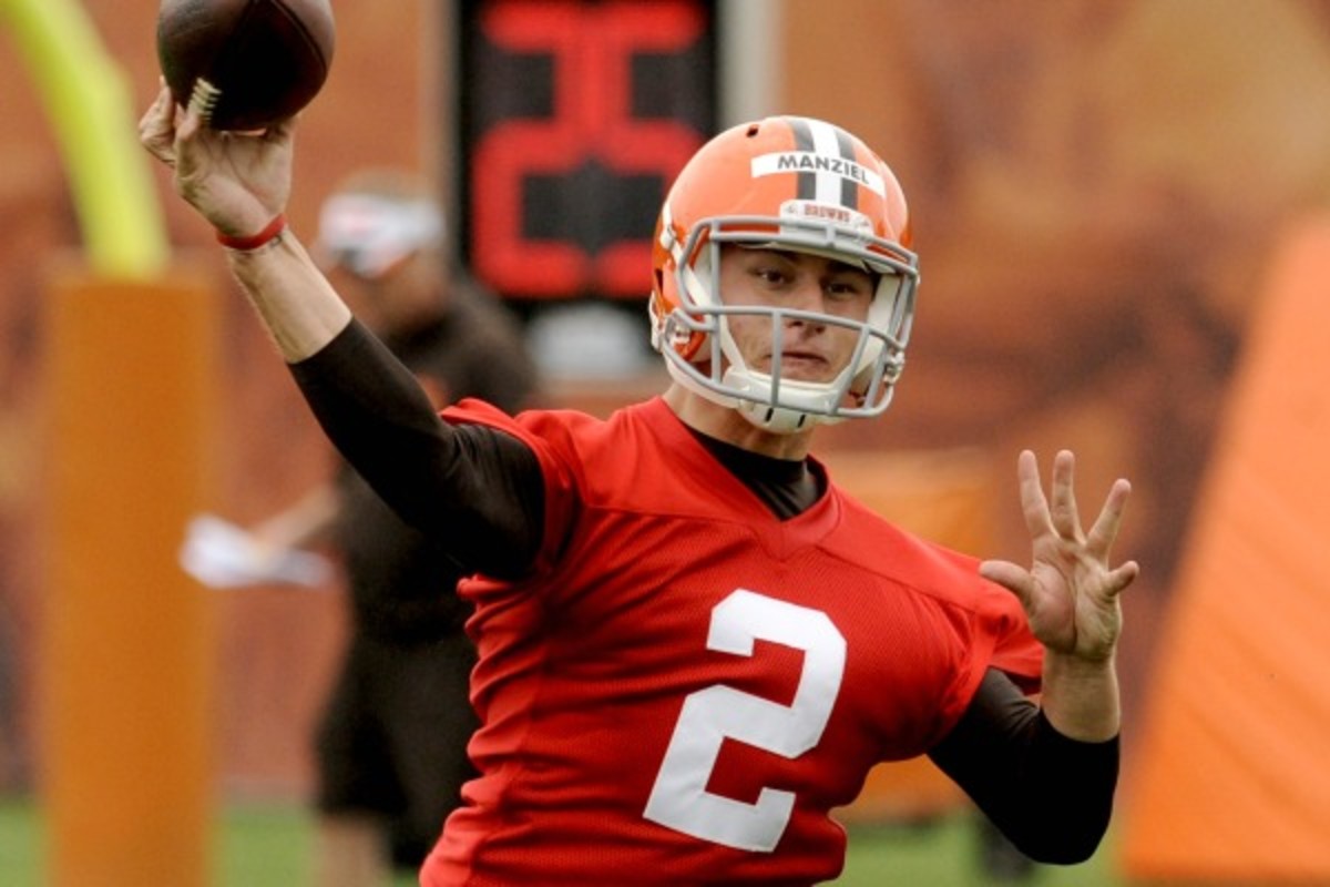 Johnny Manziel has impressed at organized team activities. (Nick Cammett/Getty Images)
