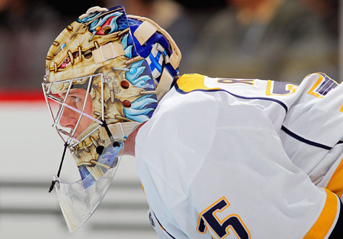 Goaltender Pekka Rinne of the Nashville Predators
