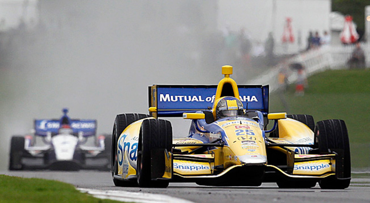 It was all chrome, smoke and barbecue in Alabama as Marco Andretti made a big impression.