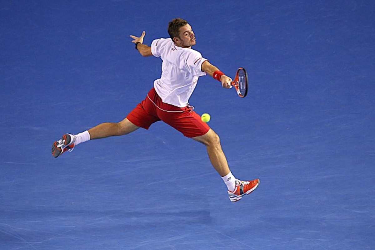 Wawrinka trying to get back in flight. (Mark Kolbe/Getty Images)
