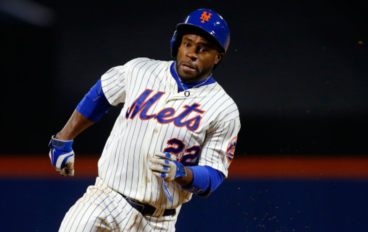 Eric Young is second in the major leagues with 12 stolen bases this season. (Jim McIsaac/Getty Images)