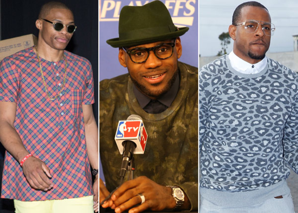 Russell Westbrook, LeBron James, Andre Iguodala