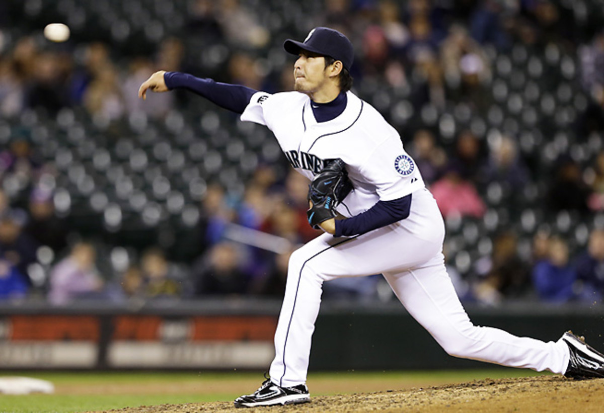 Hisashi Iwakuma was a star for the Mariners in 2013, finishing third in the AL Cy Young voting. 