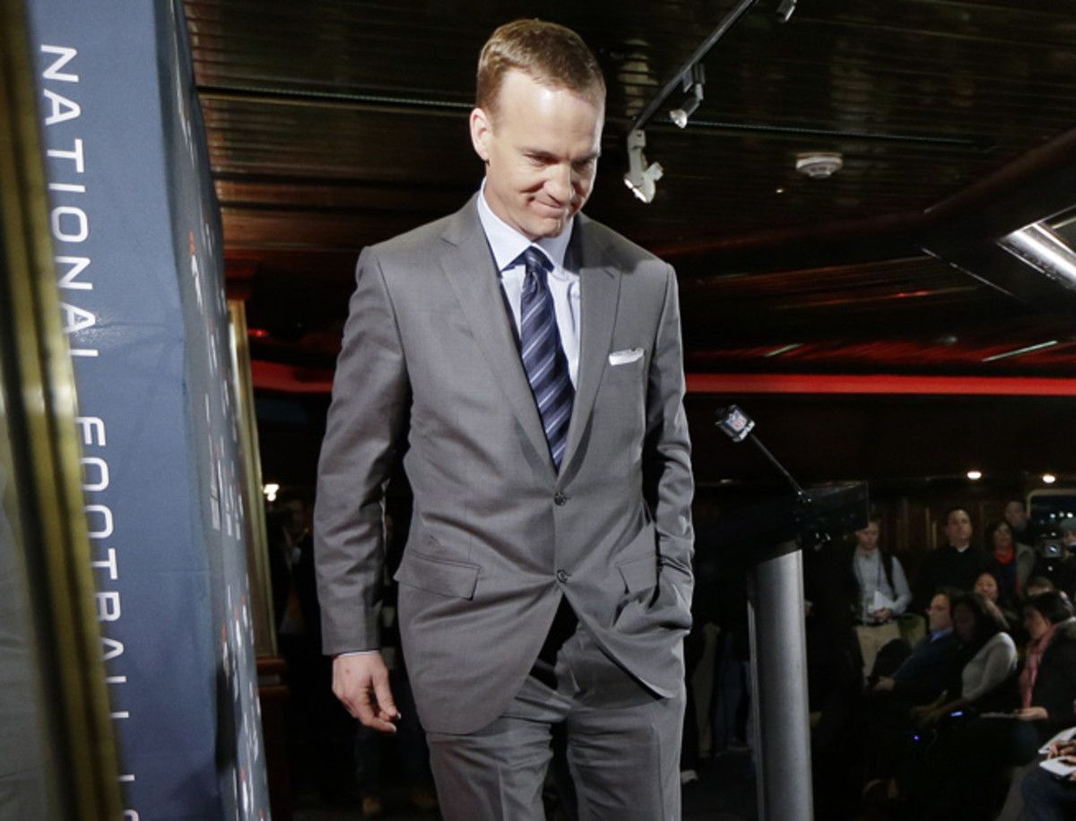 Peyton Manning will play in his third Super Bowl on Sunday night against Seattle.