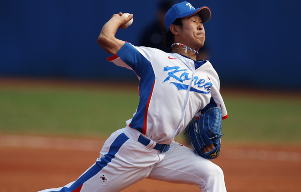 27-year-old Suk-min Yoon has spent his entire professional career pitching in Korea.