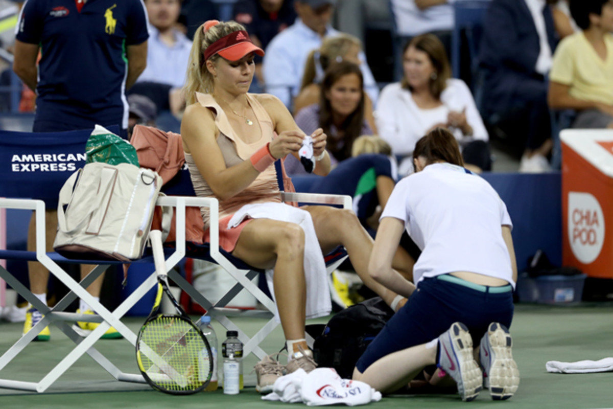 Kirilenko called for a trainer while playing against Sharapova on Monday night. 