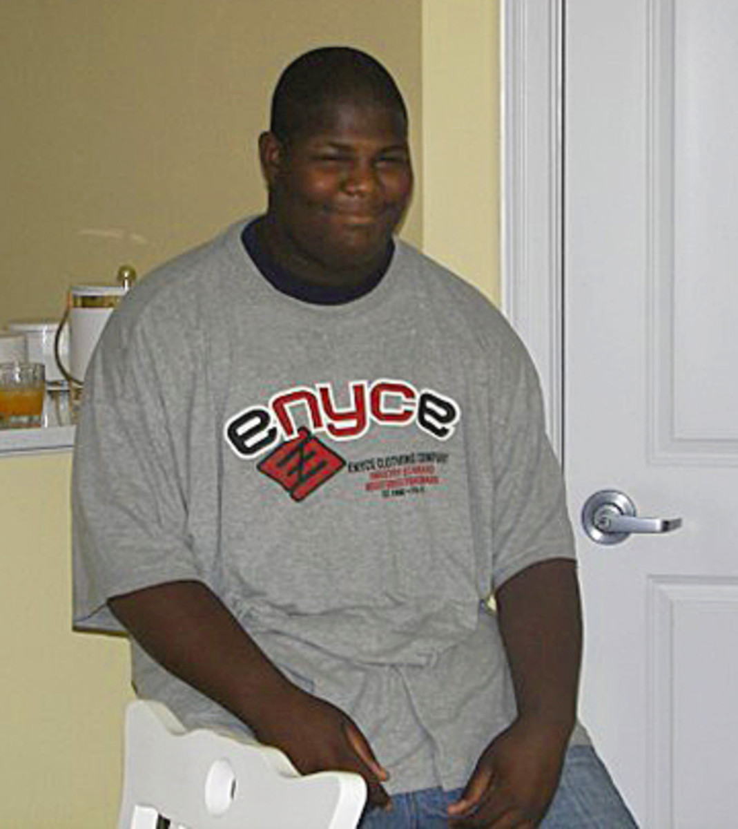 McCullers, here at age 13, packed on pounds throughout his childhood. (Courtesy of Deonica McCullers)