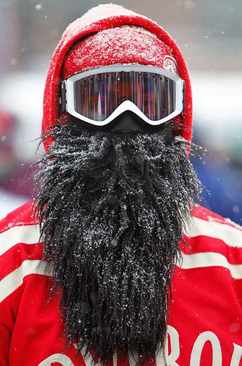 Detroit Red Wings fan at the 2014 Winter Classic