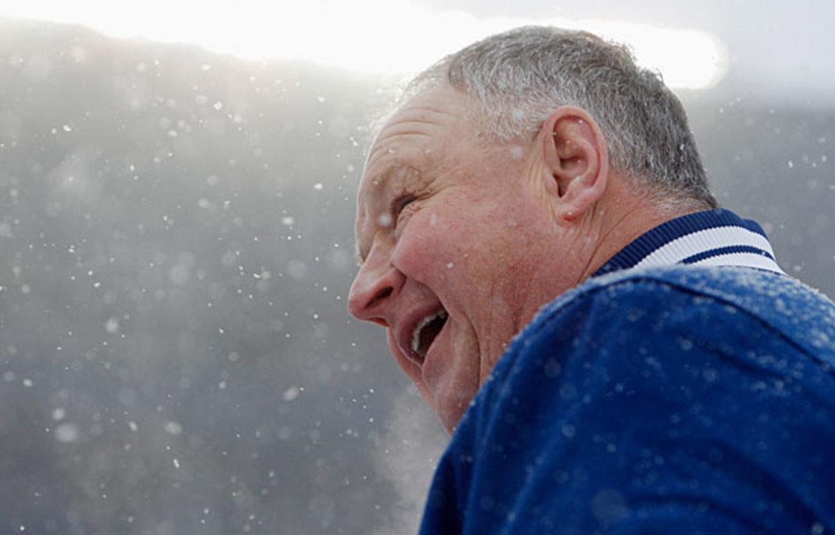 Toronto Maple Leafs coach Randy Carlyle at the 2014 NHL Winter Classic.