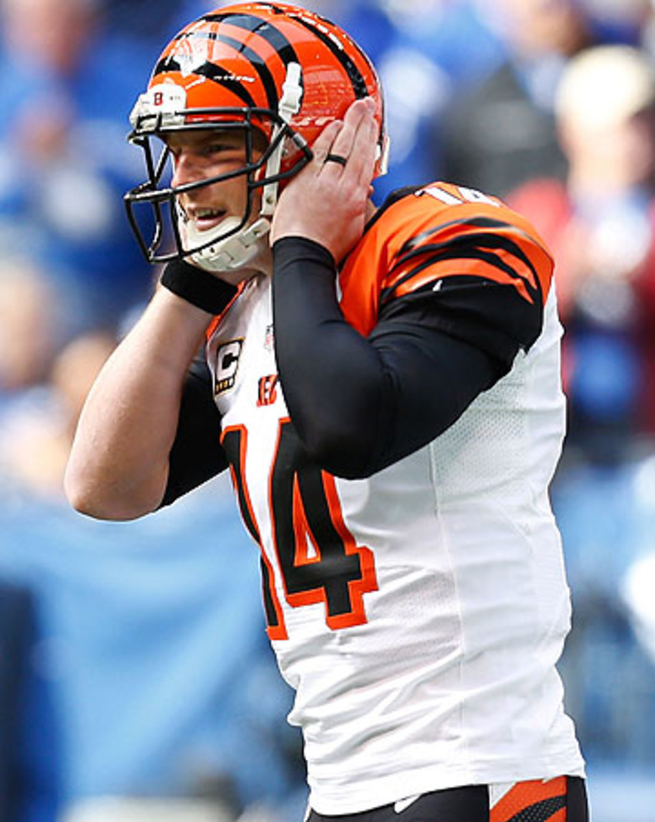 Andy Dalton's long-term contract extension hasn't looked like a good investment for Cincinnati the past few weeks. (Kirk Irwin/Getty Images)