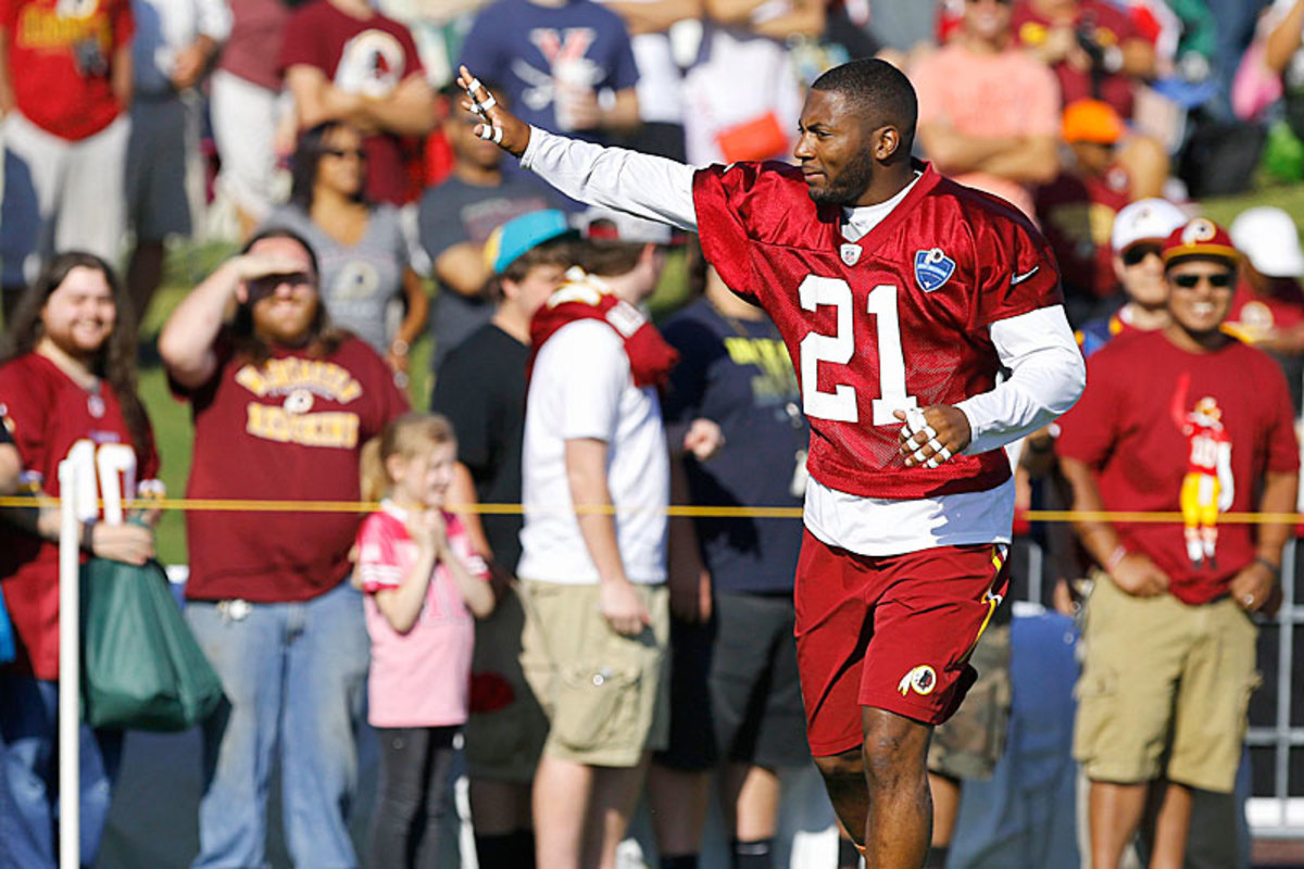 Washington safety Ryan Clark wears No. 21 during practice to honor the late Sean Taylor. (Geoff Burke/USA TODAY Sports)