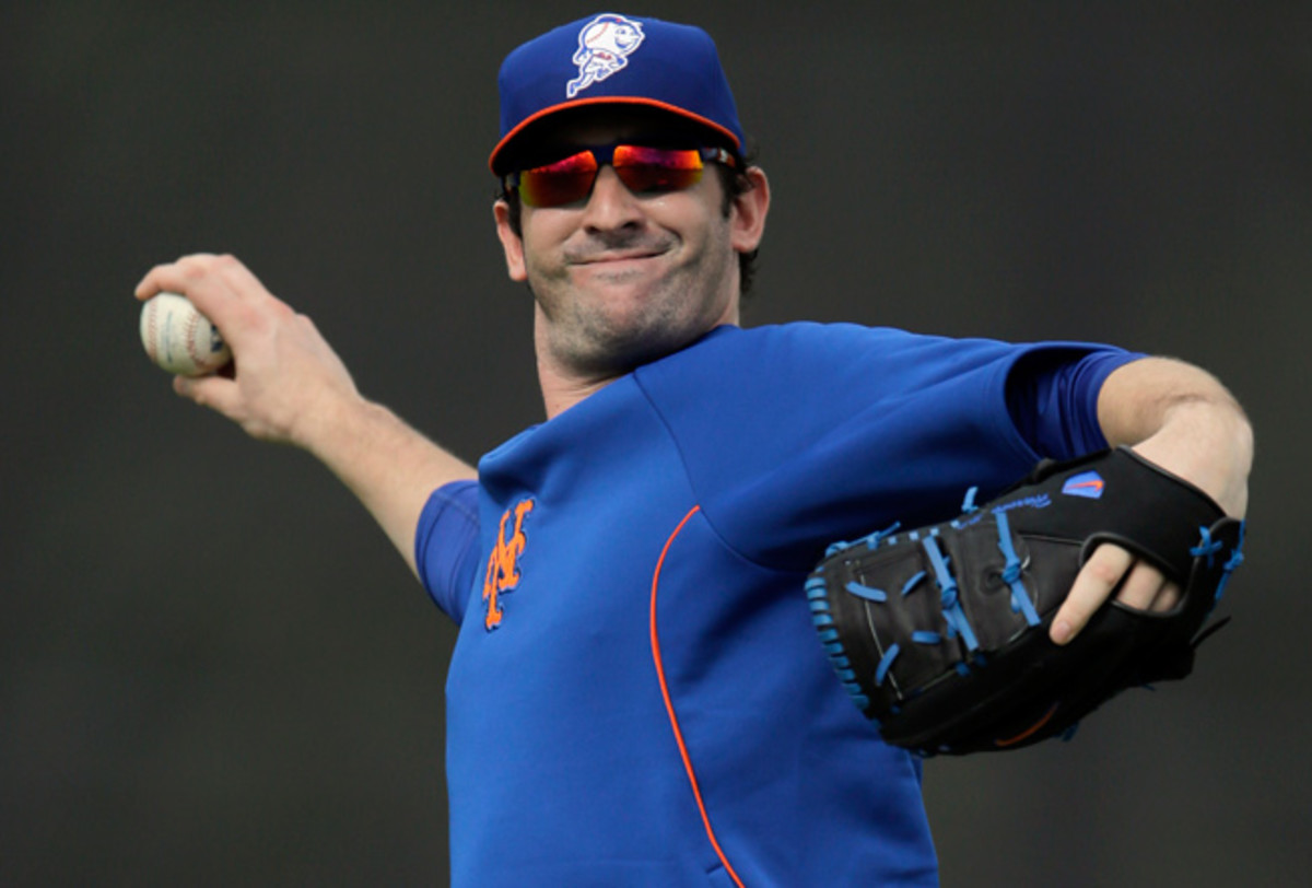 Matt Harvey has been sidelined since tearing a ligament in his elbow last August.
