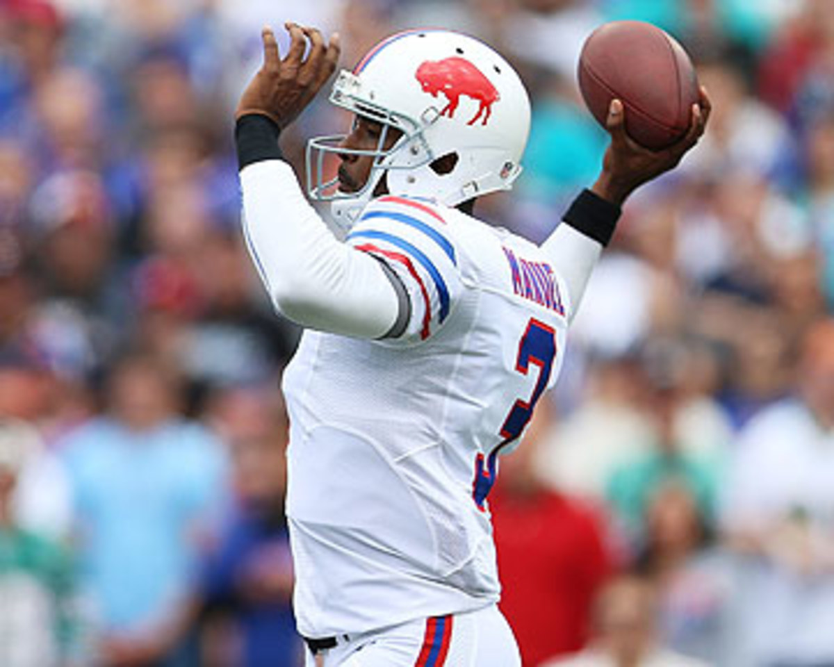 Bills QB E.J. Manuel has a 95.4 passer rating through the first two weeks. (Vaughn Ridley/Getty Images)