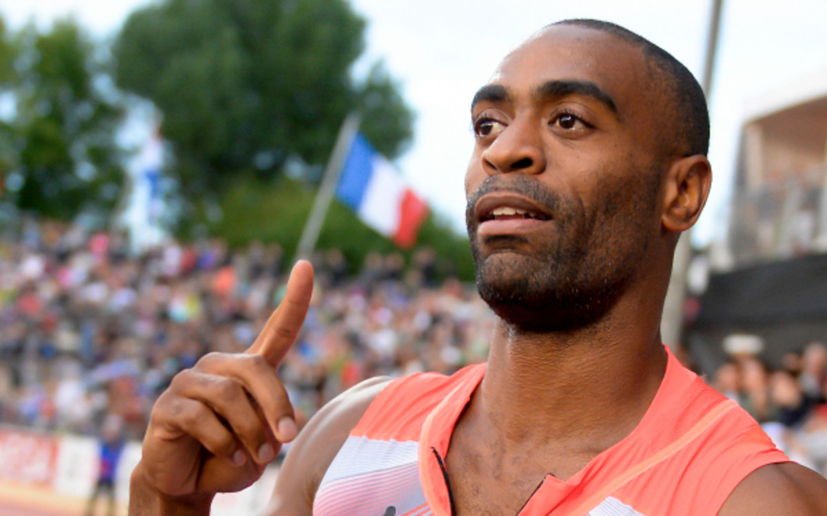 Tyson Gay is the current American record holder for the 100 meter dash. (Fabrice Coffrini/Getty Images)