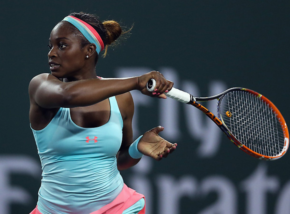 Sloane Stephens compiled a solid match to earn a tough win over Alisa Kleybanova at Indian Wells. (Stephen Dunn/Getty Images)