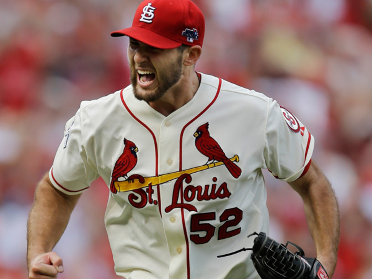 Michael Wacha burst onto the national stage with his brilliant playoff performances. (Jeff Roberson/AP)