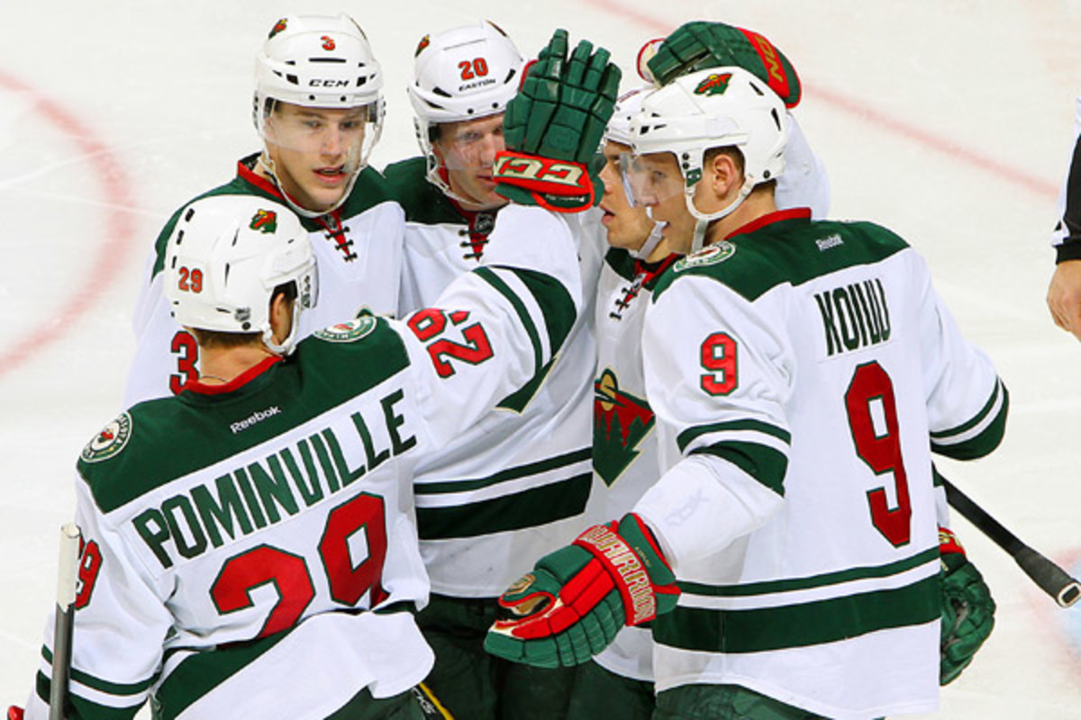 The Wild are on the verge of a playoff berth after a 1-0 win over the Jets. (Jonathan Kozub/Getty Images)