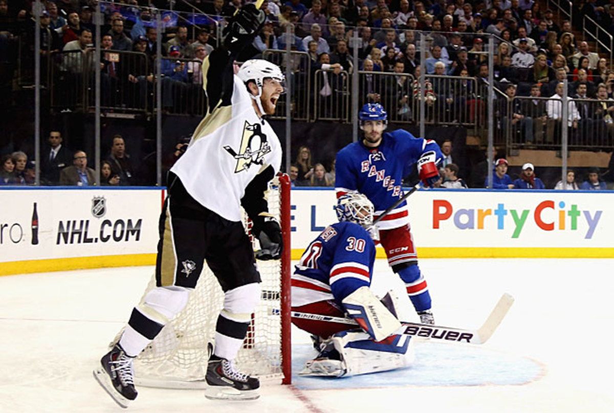 James Neal and the Penguins departed New York in fine fettle after twice dusting the Rangers.