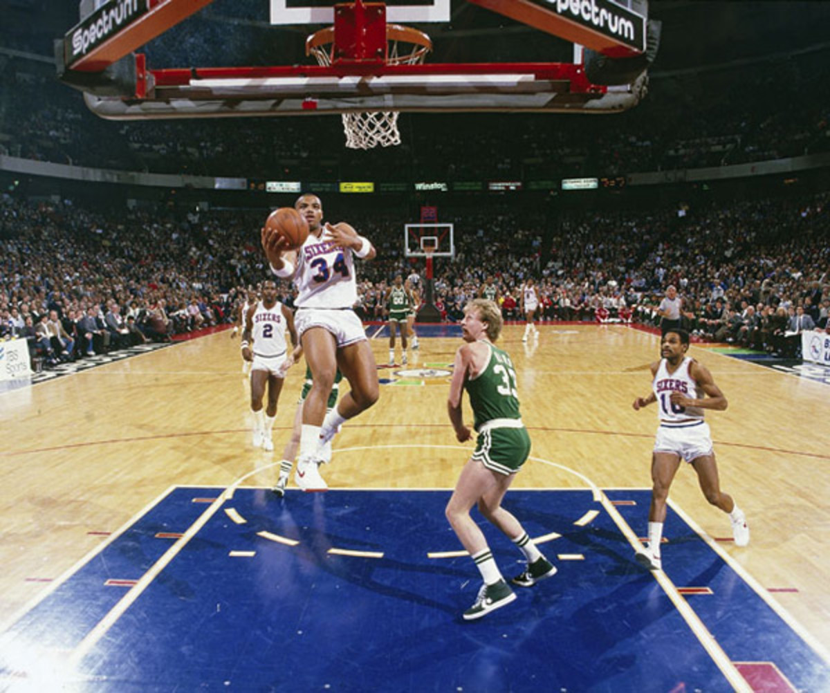Celtics and 76ers (1985) :: Heinz Kluetmeier/SI
