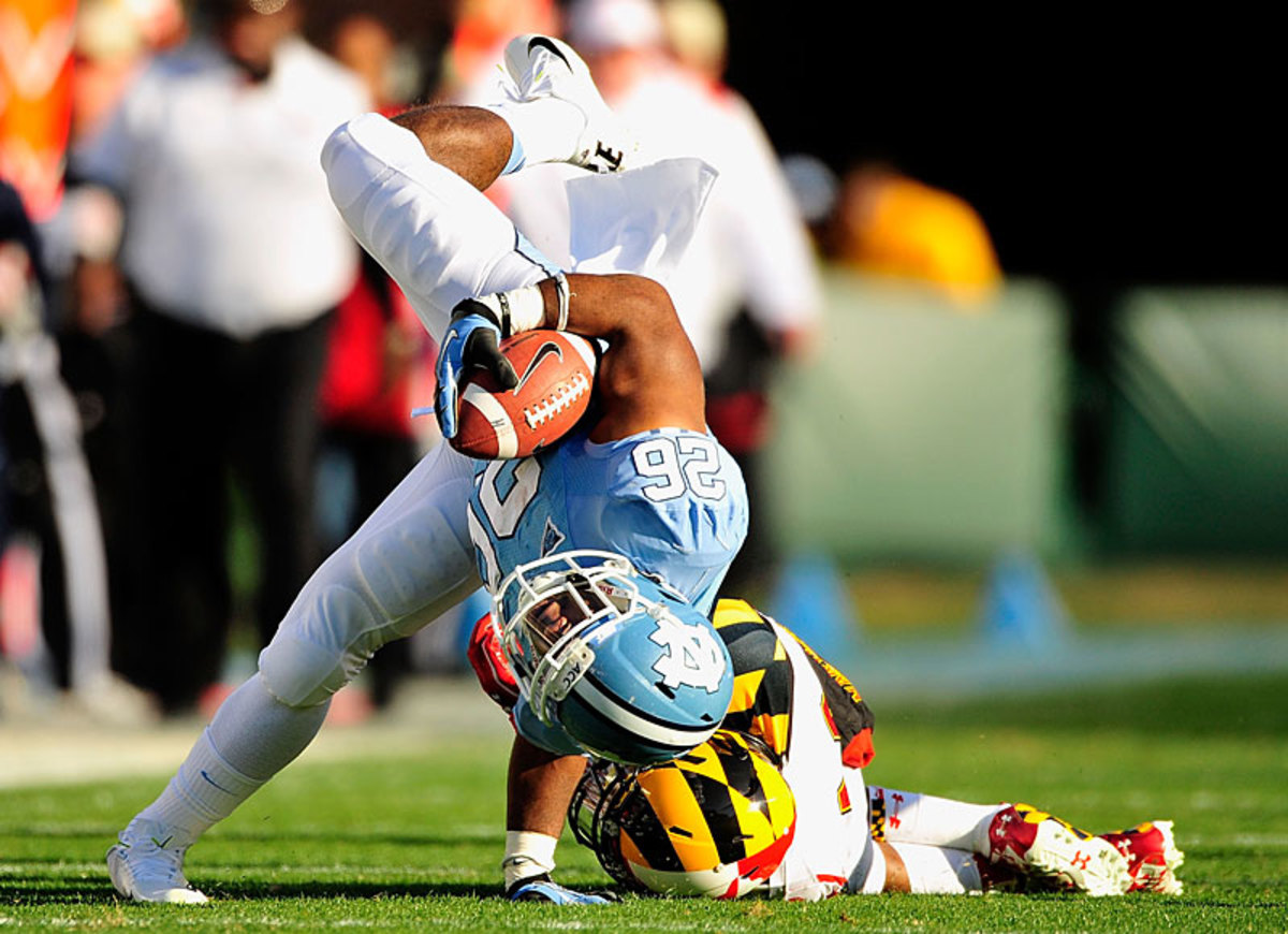 Bernard lost a season to an ACL injury at UNC and came out early to avoid the injury risk. (Grant Halverson/Getty Images)