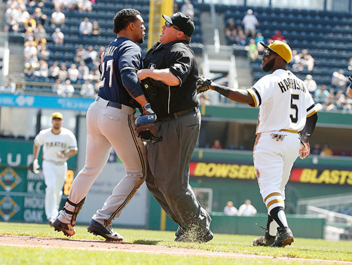 Carlos Gomez, Martin Maldonado, Travis Snider, Russell Martin received suspensions for Pirates-Brewers Easter brawl
