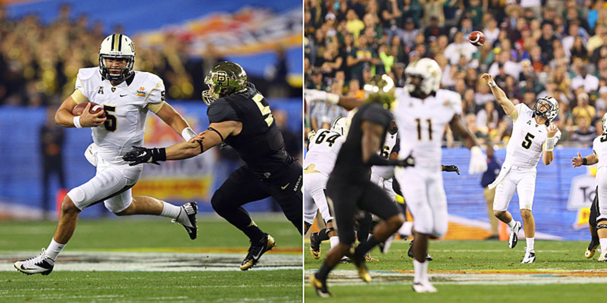 Blake Bortles against Baylor in January’s Fiesta Bowl. (Chris Coduto/Icon SMI :: Christian Peterson/Getty Images)