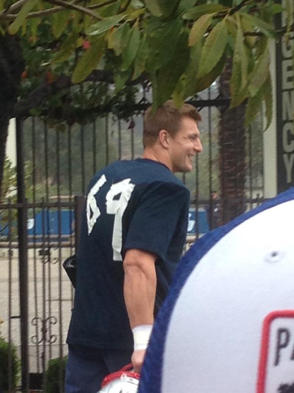New England Patriots' Rob Gronkowski got his jersey number wrong, wore