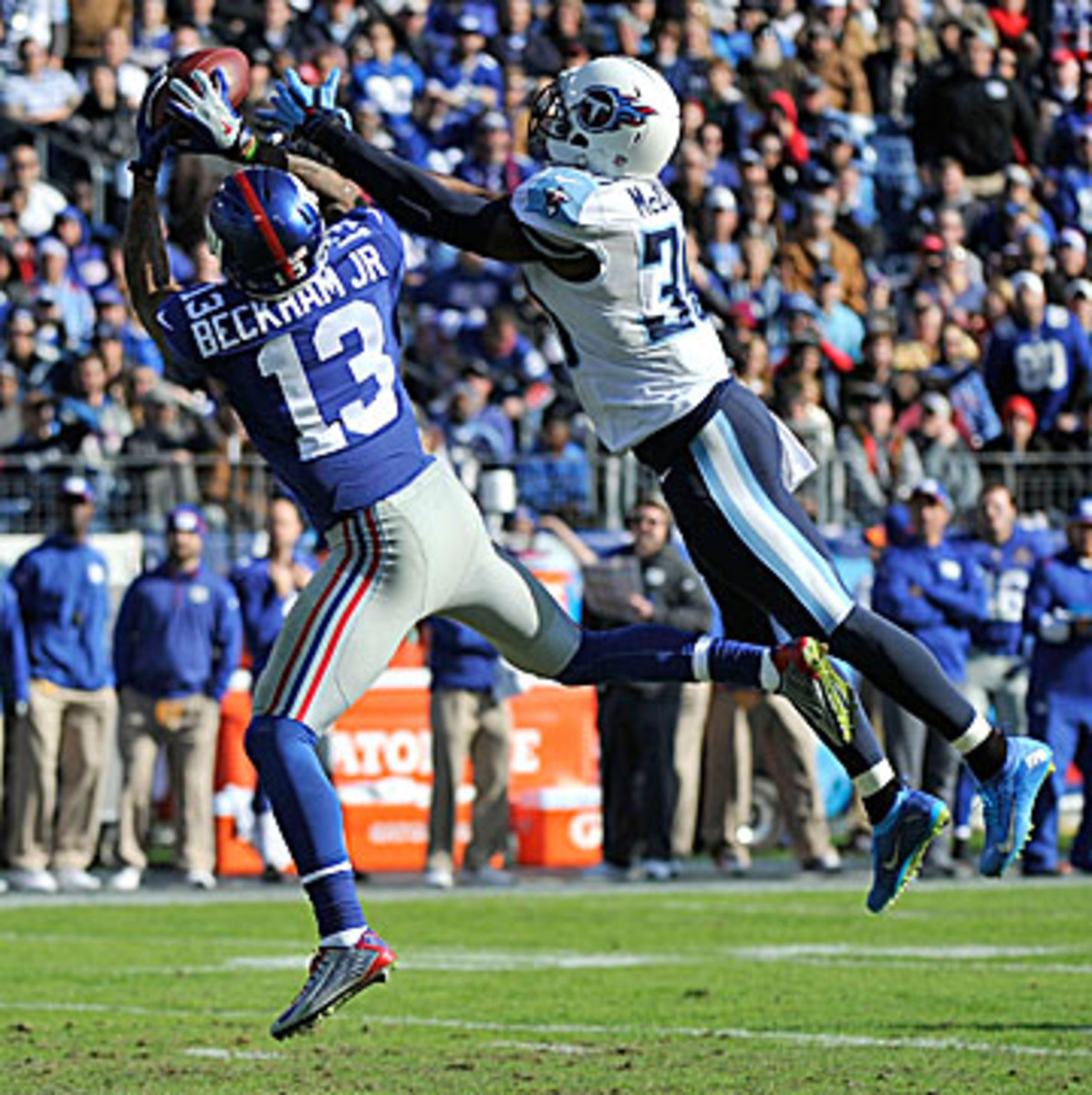 Expect to see a lot of Odell Beckham again on Sunday. (Frederick Breedon/Getty Images)