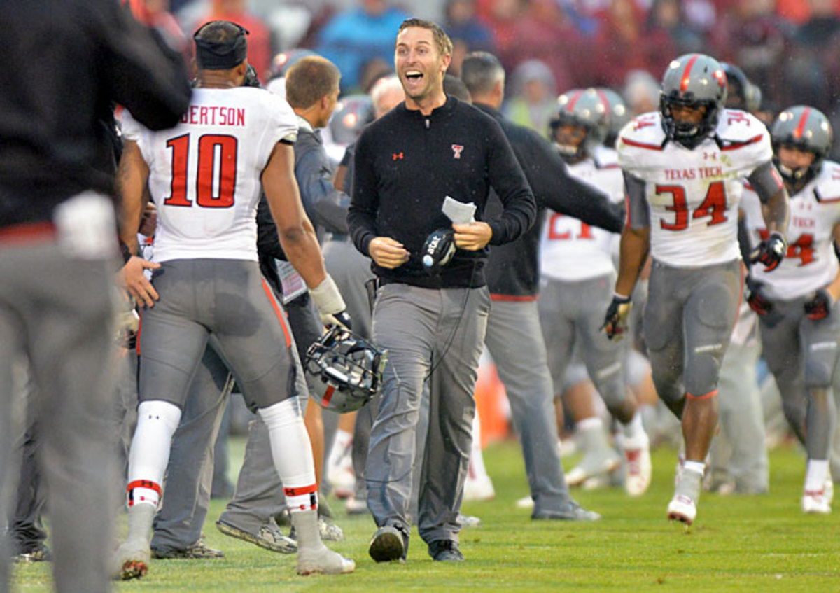 After going 8-5 last season, head coach Kliff Kingsbury and Texas Tech will eye a Big 12 title in 2014.