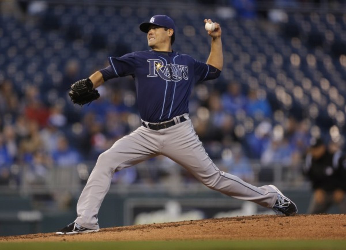 Matt Moore said he didn't feel a pop, which is usually typical for complete tears of the UCL. (Ed Zurga/Getty Images)