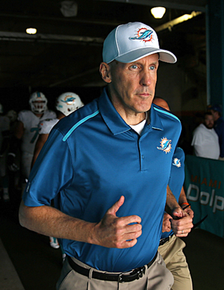 Philbin took the sideline with a heavy heart on Sunday. (Chris Trotman/Getty Images)
