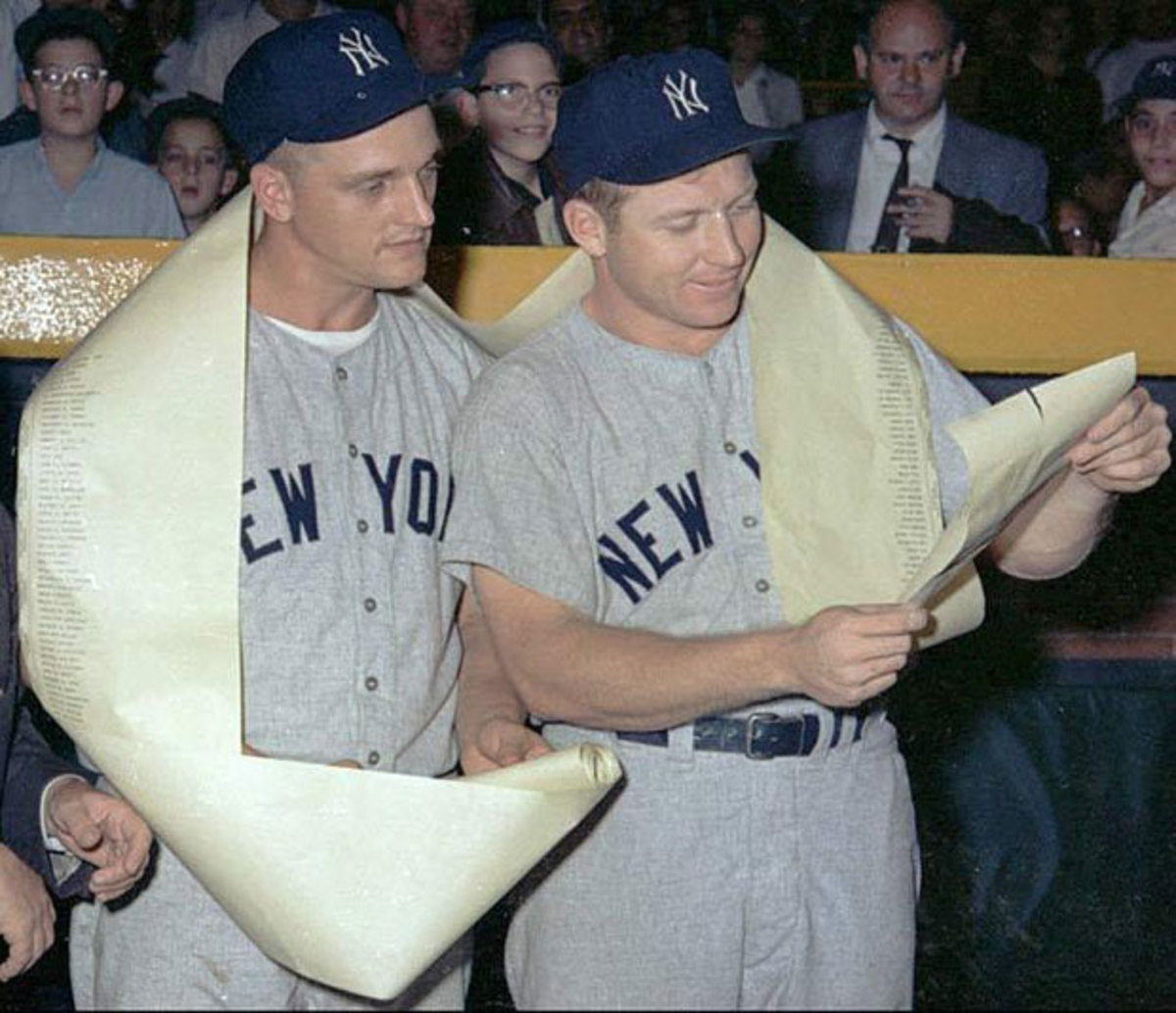 Mickey Mantle and Roger Maris :: AP