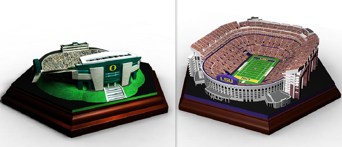 3D printing brings amazing photorealistic NCAA stadium replicas to