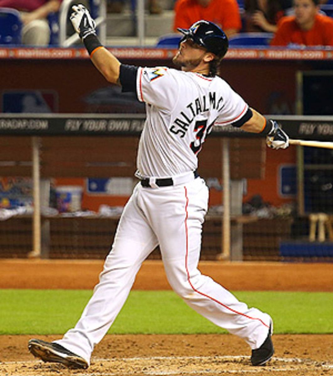Jarrod Saltalamacchia has been on a hitting tear, getting eight hits in his last five games.