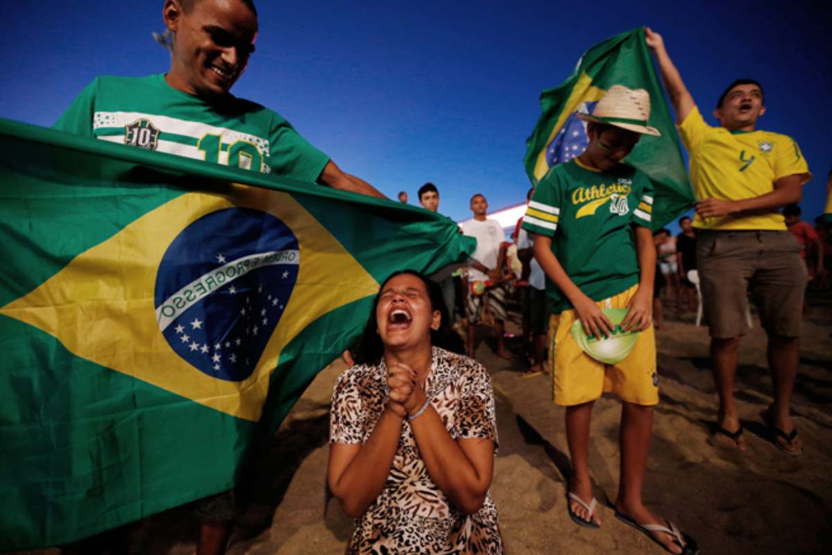 Brazil fans live and die with the fortunes of the Selecao, pouring emotion and passion into the game.