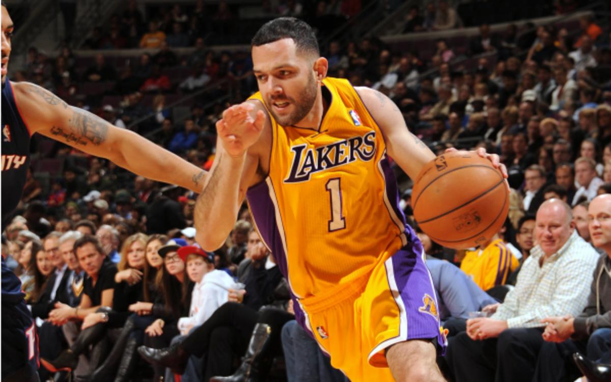 Jordan Farmar is averaging 9.2ppg for the Lakers this season.(Dan Lippitt/NBAE via Getty Images)