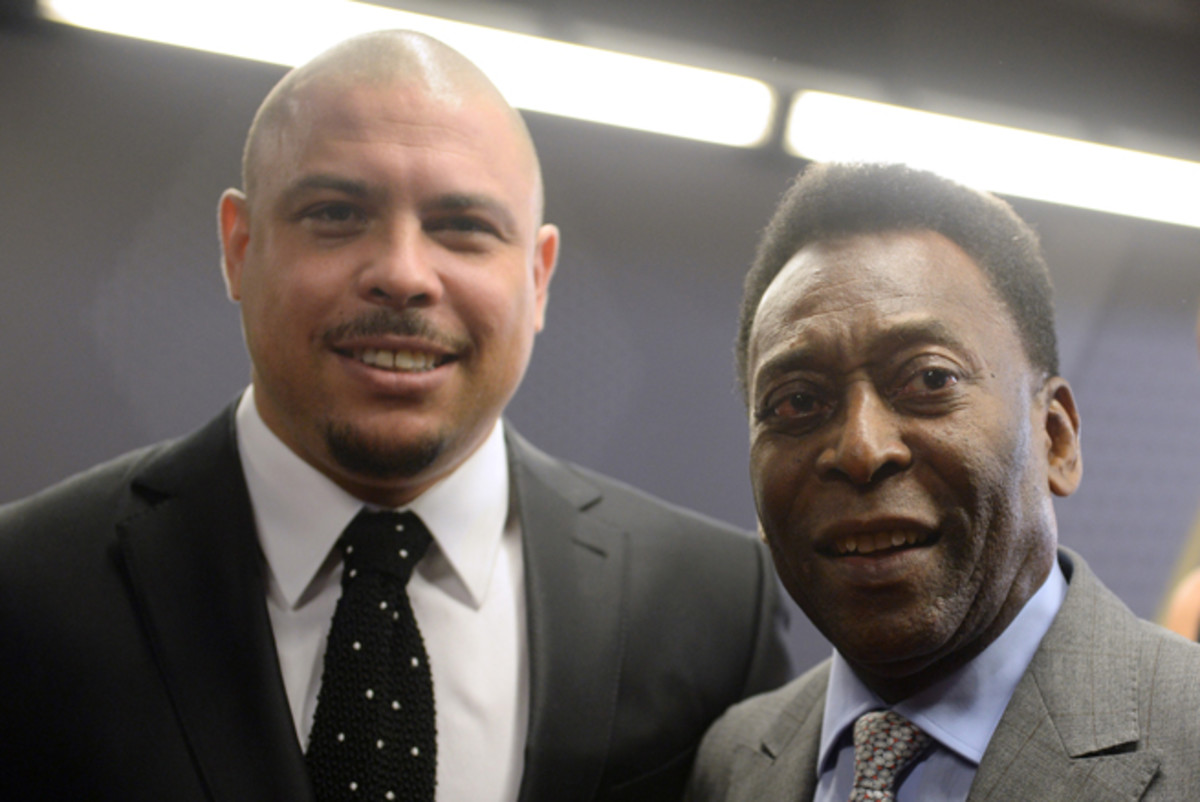 There may not be two names more synonymous with Brazil and its soccer culture than Ronaldo, left, and Pele.