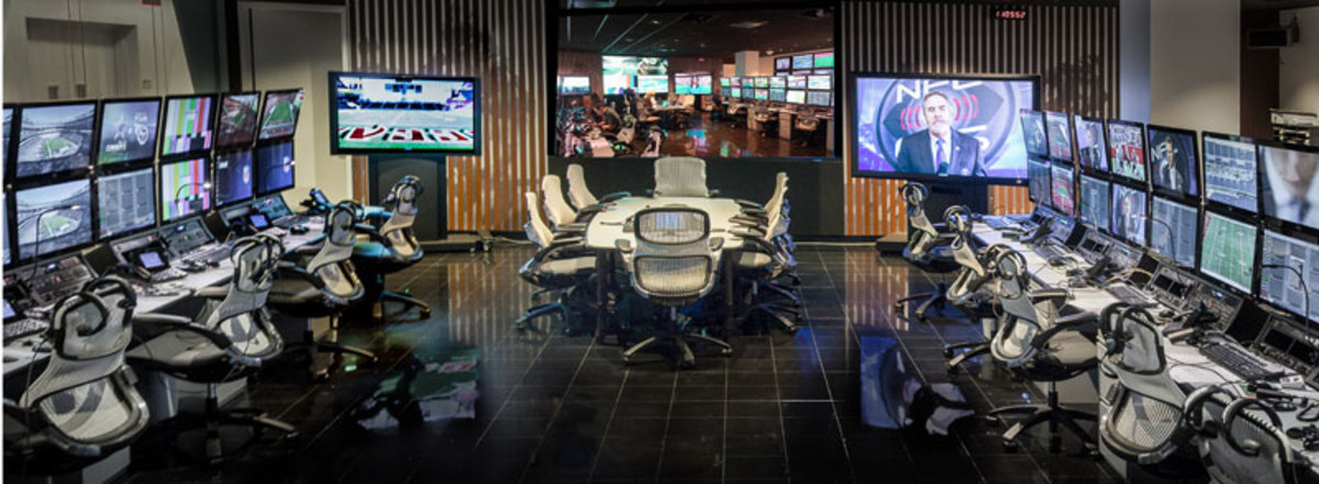The empty command center. (Courtesy NFL)
