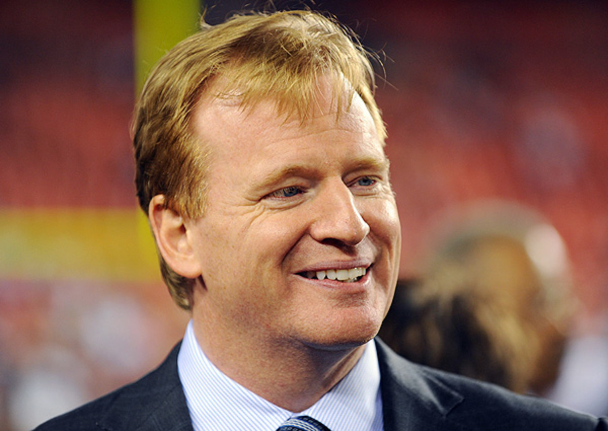 The Redskins' name is 'presented in a way that honors Native Americans,' Roger Goodell said Friday.