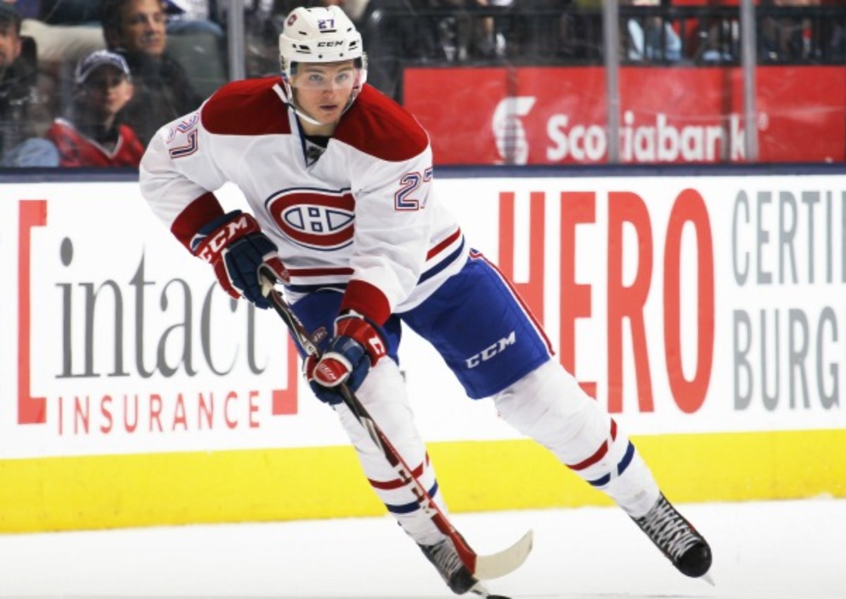 Alex Galchenyuk was injured (Claus Andersen/Getty Images)